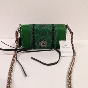 Coach Dinkier Whipstitch Snakeskin